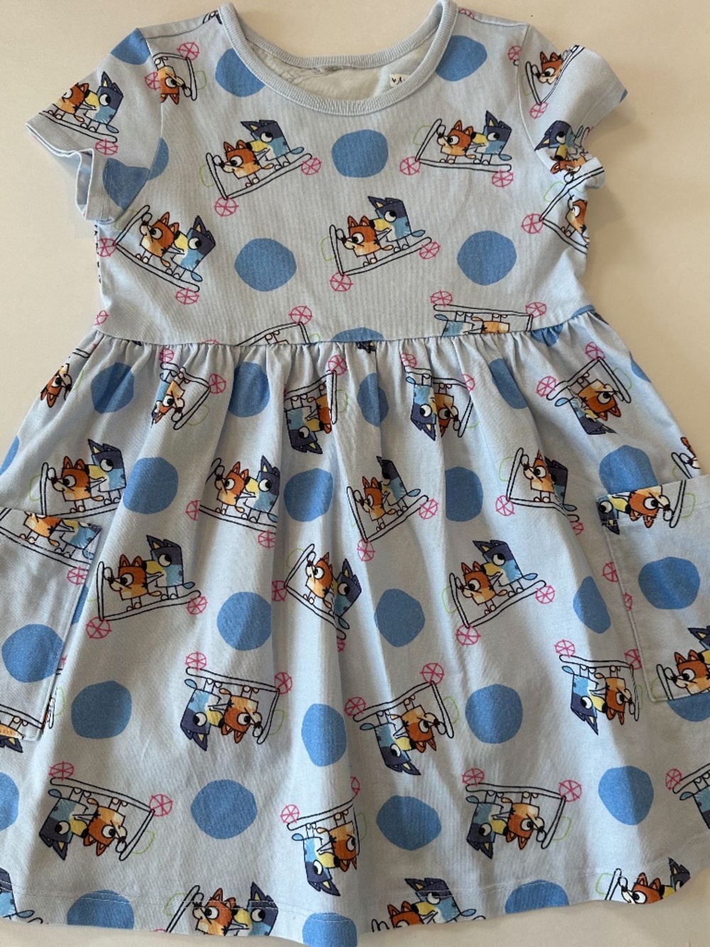 Hanna Andersson | Bluey Playground Dress with Pockets | Polka Dot | US 5
